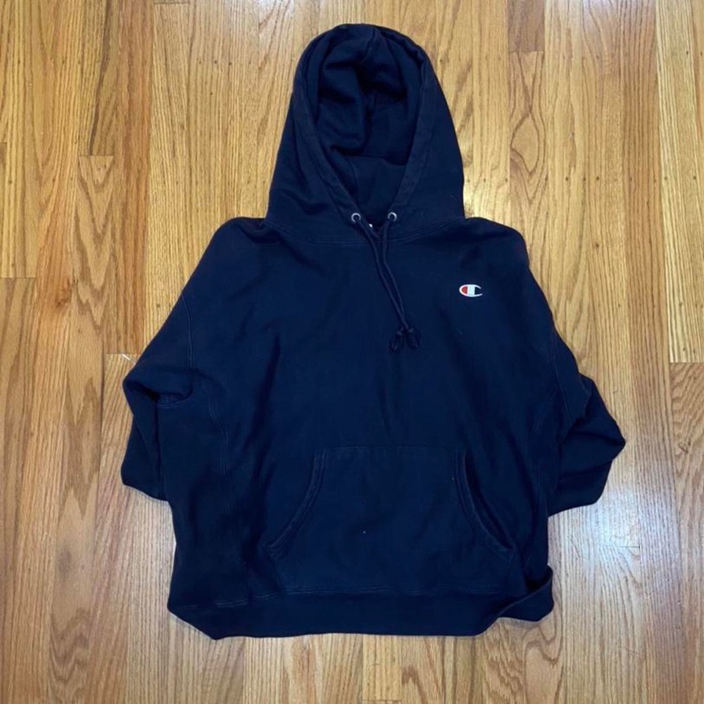 NAVY BLUE CHAMPION HOODIE